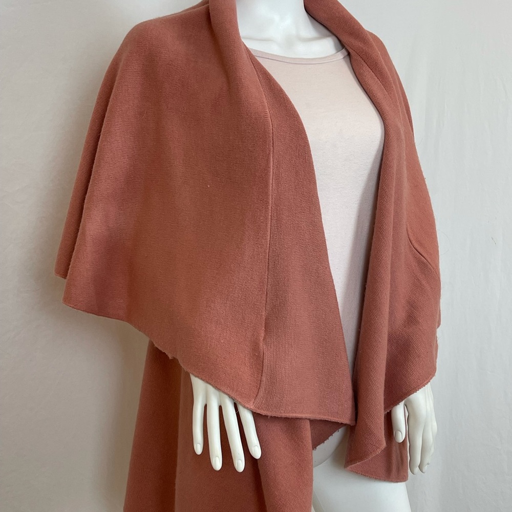 LOOK mauve cape/poncho style sweater OS